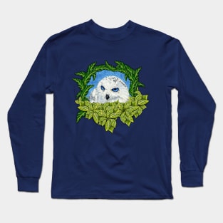 Mister Blue Eyes (Snowy Owl) Long Sleeve T-Shirt